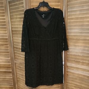 Elegant Black Lace Dress